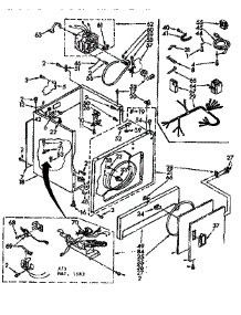 Cabinet Parts parts for Sears Dryer 11077409210 from AppliancePartsPros.com