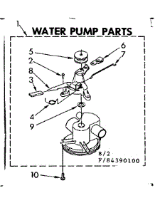 Water Pump Parts parts for Kenmore Washer 110.84390400 (11084390400, 110 84390400) from AppliancePartsPros.com