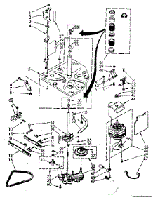 Drive Parts parts for Kenmore Washer 110.82370330 (11082370330, 110 82370330) from AppliancePartsPros.com