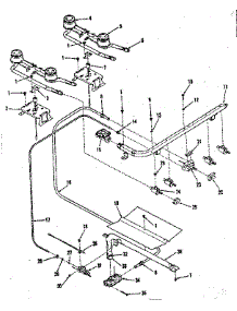 Burner Section parts for Kenmore Range 911.7218510 (9117218510, 911 7218510) from AppliancePartsPros.com