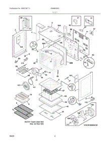 03 - Body parts for Electrolux Range 40466006G from AppliancePartsPros.com