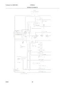 22 - Wiring Schematic parts for Electrolux Refrigerator CRSE264JB1 from AppliancePartsPros.com