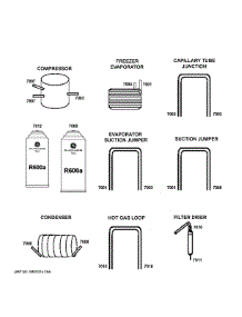 Lokring Connectors parts for Ge Refrigerator CSB42WP2NKS1 from AppliancePartsPros.com