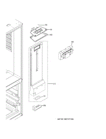 Fresh Food Section parts for Ge Refrigerator GBE21DYKERFS from AppliancePartsPros.com