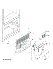 Freezer Section parts for Ge Refrigerator GFE26JMMTFES from AppliancePartsPros.com
