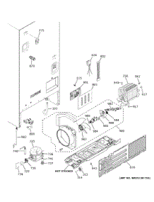Machine Compartment parts for Ge Refrigerator GFE26JYMNFFS from AppliancePartsPros.com