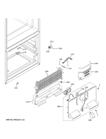 Freezer Section parts for Ge Refrigerator GFE26JYMNFFS from AppliancePartsPros.com