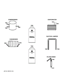 Lokring Connectors parts for Ge Refrigerator GFE26JYMXFFS from AppliancePartsPros.com