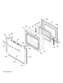 Door parts for Ge Range GGS500PV2SS from AppliancePartsPros.com