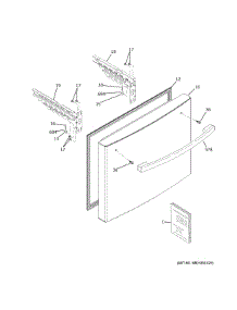 Freezer Door parts for Ge Refrigerator GNE25JGKZFBB from AppliancePartsPros.com
