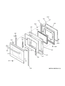 Door parts for Ge Range JS645FL4DS from AppliancePartsPros.com