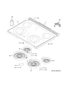 Cooktop parts for Ge Range JS645SL4SS from AppliancePartsPros.com