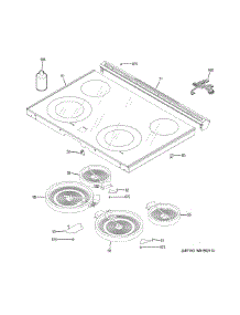 Cooktop parts for Ge Range JS645SL9SS from AppliancePartsPros.com