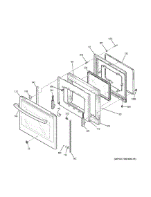Door parts for Ge Range JS760DL3BB from AppliancePartsPros.com