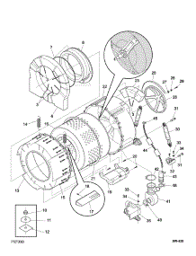 Tub And Motor parts for Ge Washer WCXH214A0WW from AppliancePartsPros.com
