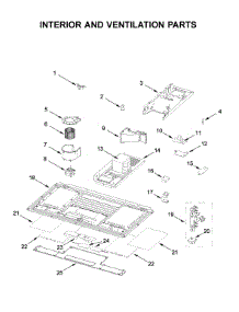 Interior And Ventilation Parts parts for Whirlpool Microwave WML75011HB3 from AppliancePartsPros.com