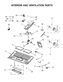 Interior And Ventilation Parts parts for Whirlpool Microwave YWMHA9019HN1 from AppliancePartsPros.com