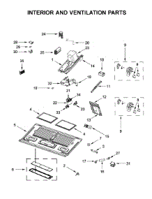 Interior And Ventilation Parts parts for Whirlpool Microwave WMH78019HZ2 from AppliancePartsPros.com