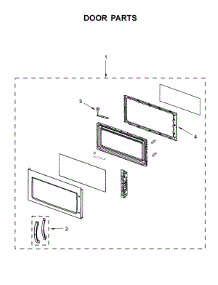 Door Parts parts for Whirlpool Microwave UMV1160CS6 from AppliancePartsPros.com