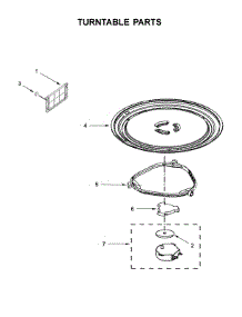 Turntable Parts parts for Whirlpool Microwave UMV1160CW5 from AppliancePartsPros.com