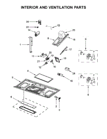 Interior And Ventilation Parts parts for Whirlpool Microwave WMH53521HW1 from AppliancePartsPros.com