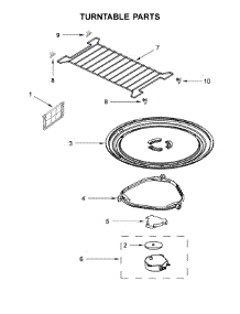 Turntable Parts parts for Whirlpool Microwave YWMH32519HZ0 from AppliancePartsPros.com