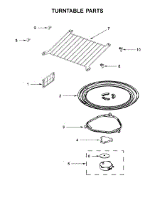 Turntable Parts parts for Whirlpool Microwave YWMH53520CH4 from AppliancePartsPros.com