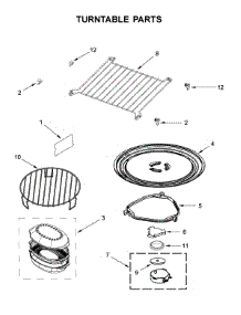 Turntable Parts parts for Whirlpool Microwave YWMH76719CB1 from AppliancePartsPros.com