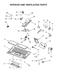 Interior And Ventilation Parts parts for Whirlpool Microwave YWMH76719CS2 from AppliancePartsPros.com