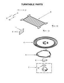 Turntable Parts parts for Whirlpool Microwave WMH32519CS2 from AppliancePartsPros.com