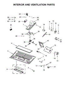 Interior And Ventilation Parts parts for Whirlpool Microwave YWMH78019HV0 from AppliancePartsPros.com