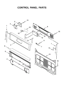 Control Panel Parts parts for Whirlpool Range WFG525S0HT1 from AppliancePartsPros.com