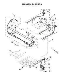 Manifold Parts parts for Whirlpool Range WEG515S0FV0 from AppliancePartsPros.com