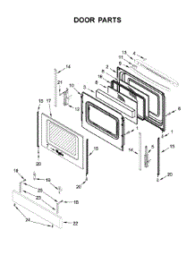 Door Parts parts for Whirlpool Range WEE510SAGS0 from AppliancePartsPros.com