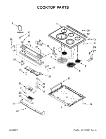 Cooktop Parts parts for Whirlpool Range WEE745H0FS1 from AppliancePartsPros.com