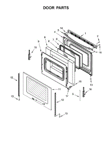 Door Parts parts for Whirlpool Range WFE520S0FS1 from AppliancePartsPros.com