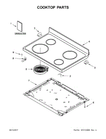 Cooktop Parts parts for Whirlpool Range WFE515S0EB1 from AppliancePartsPros.com