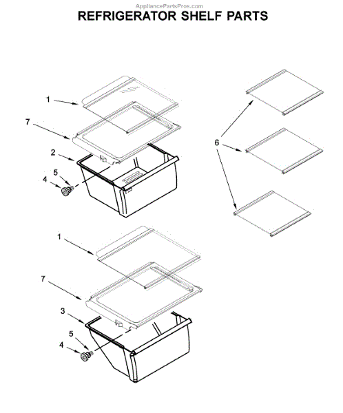 Whirlpool W11162443 Crisper Drawer Appliancepartspros Com