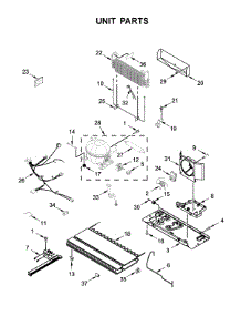 Unit Parts parts for Whirlpool Refrigerator WRF550CDHZ01 from AppliancePartsPros.com