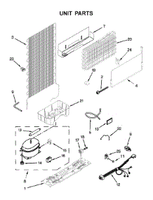 Unit Parts parts for Whirlpool Refrigerator WRT111SFDM04 from AppliancePartsPros.com