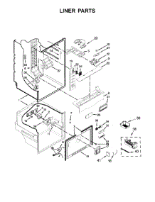 Liner Parts parts for Whirlpool Refrigerator WRFA60SMHZ00 from AppliancePartsPros.com