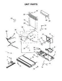 Unit Parts parts for Whirlpool Refrigerator WRF540CWHB00 from AppliancePartsPros.com