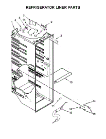 Refrigerator Liner Parts parts for Whirlpool Refrigerator WRS588FIHV00 from AppliancePartsPros.com