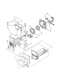 Motor & Ice Container Parts parts for Whirlpool Refrigerator GI5FSAXVY03 from AppliancePartsPros.com