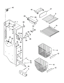 Freezer Liner Parts parts for Whirlpool Refrigerator ED5SHAXMT10 from AppliancePartsPros.com