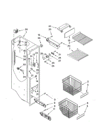 Freezer Liner parts for Whirlpool Refrigerator GS6NHAXVB04 from AppliancePartsPros.com