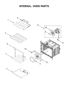 Internal Oven Parts parts for Whirlpool Wall Oven WOD77EC0HB01 from AppliancePartsPros.com