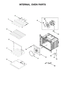 Internal Oven Parts parts for Whirlpool Wall Oven WOS97EC0HZ00 from AppliancePartsPros.com