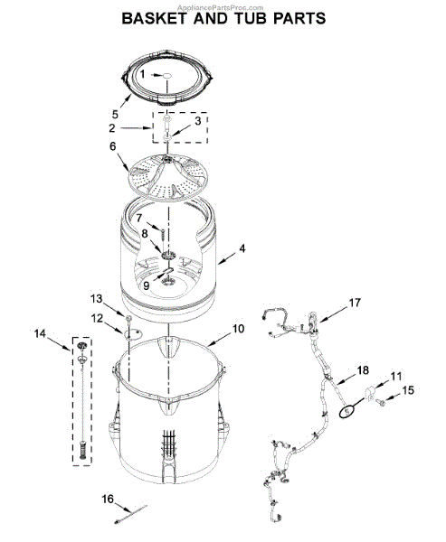 Whirlpool W11172199 Basket (AP6809177) - AppliancePartsPros.com