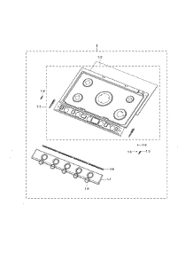 Cooktop Frame parts for Samsung Cooktop NA36N7755TG/AA-00 from AppliancePartsPros.com